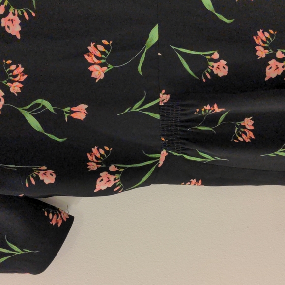 Floral Puff Sleeve Special Occasion Midi Dress - Picture 3 of 4